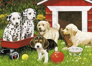 60 Pc Puzzle - Puppy Party
