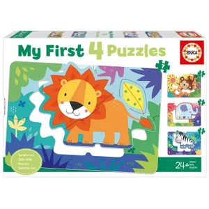 Educa 4 Puzzles My Jungle Animals Puzzles