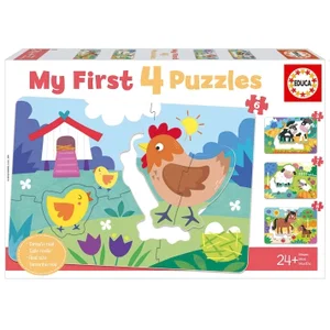 Educa 4 Puzzles My Farm Mothers & Babies Puzzles