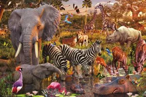 Puzzle African Animal World 3000pc