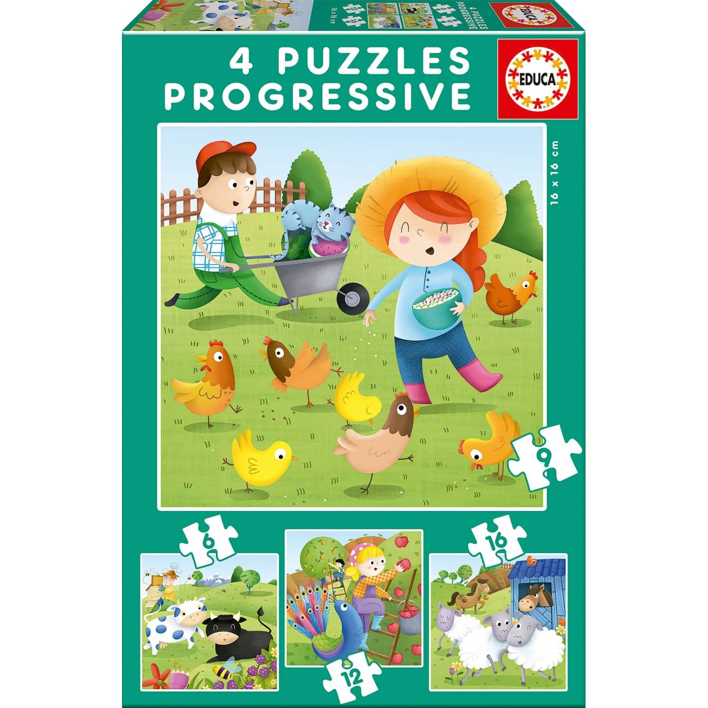 Educa 6-9-12-16 Farm Animals