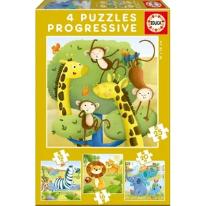 Educa 12-16-20-25 Wild Animals