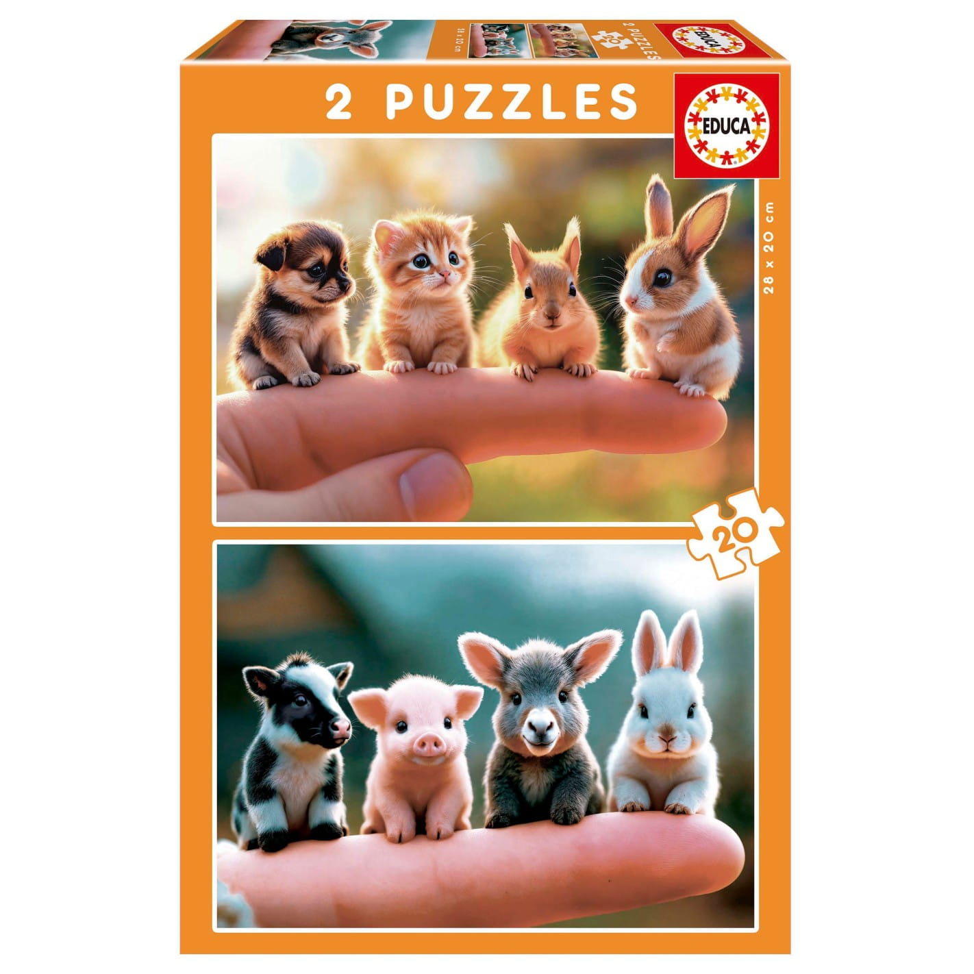 Educa 2X20 Baby Animals