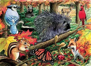 Puzzle Tray Eastern Woodlands 35 pc