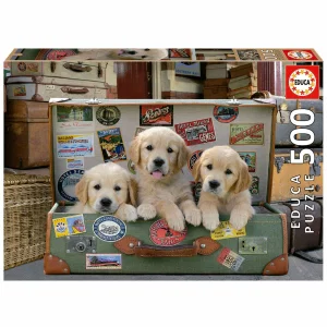 Educa 500 Puppies In The Luggage