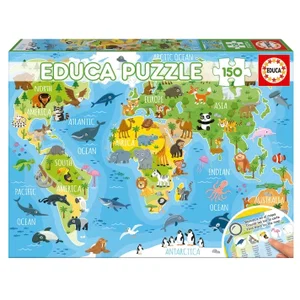 Educa 150 Animals World Map