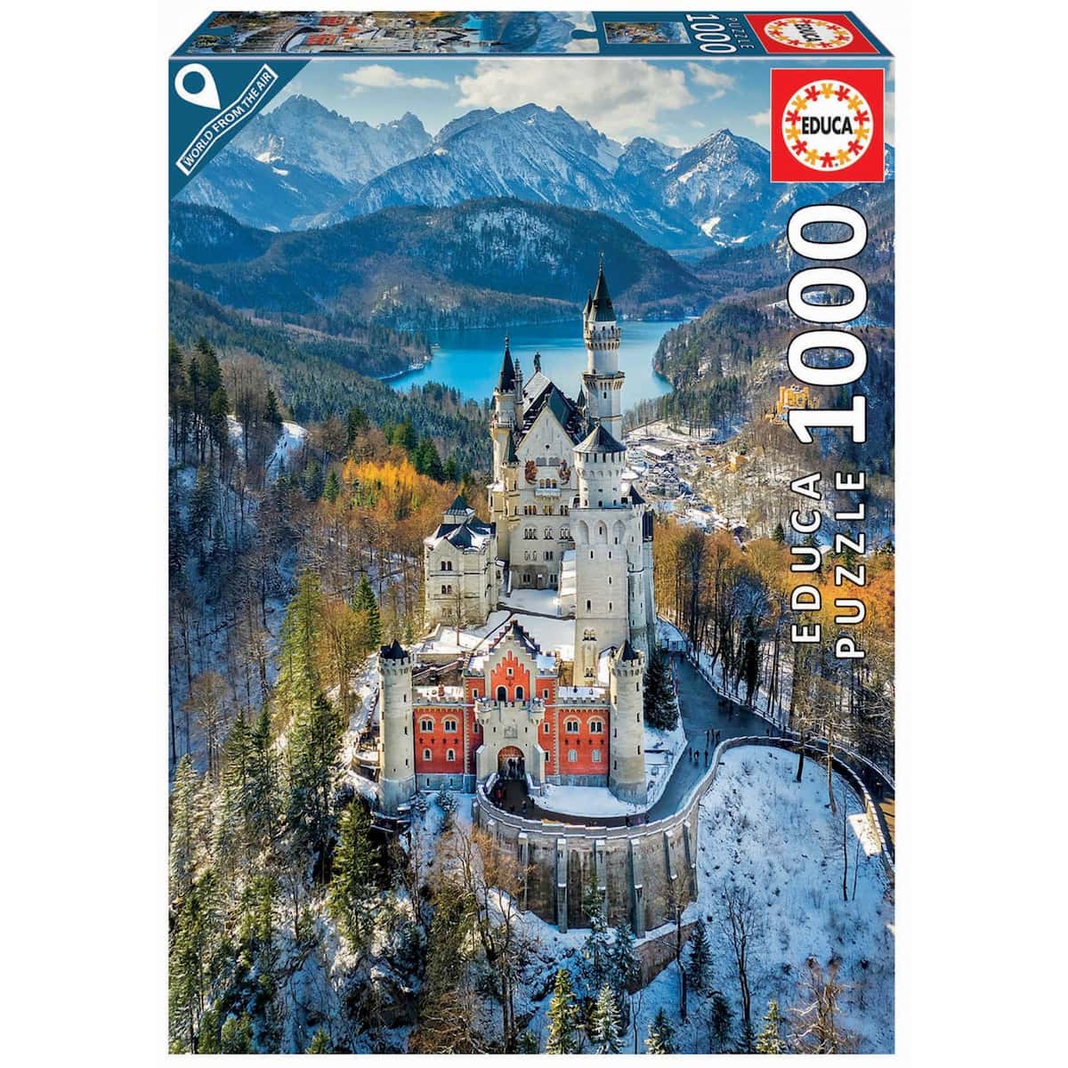 Educa 1000 Neuschwanstein Castle From The Air