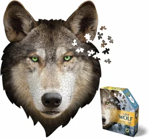Puzzle Shaped I am Wolf 550 pc