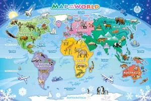 Puzzle Tray World Map 35 pc