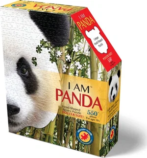 Puzzle Shaped I am Panda 550 pc