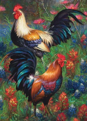 Puzzle Roosters 1000pc