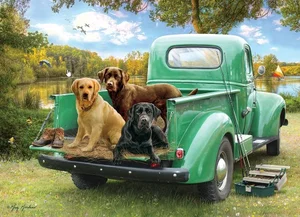 500 Pc Puzzle Let's Go Fishing