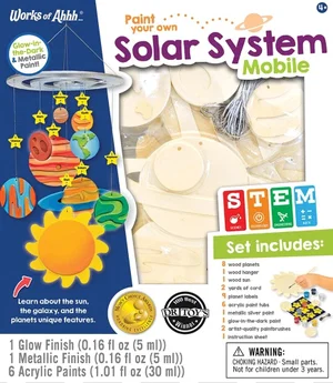 Solar System Mobile Wood Paint Kit