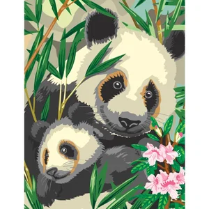 Paint By Number Panda & Baby - Junior Small