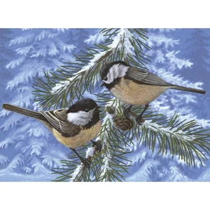 Pine Birds Paint by Number