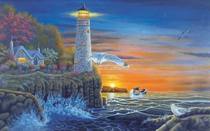 Paint by Numbers Waterside Lighthouse
