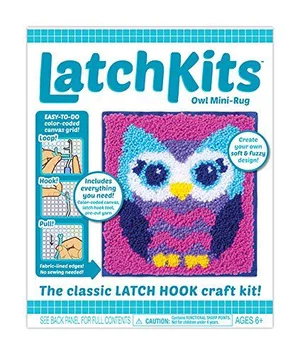 Latch Hook Kit - Owl 12 x 11"