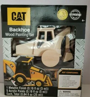 CAT Backhoe Licensed Wood Paint Kit