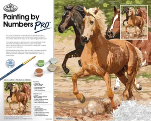 Paint by Number Pro Galloping Horses