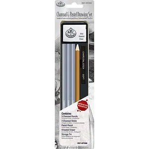 Mini Tin Charcoal & Pastel Drawing Set