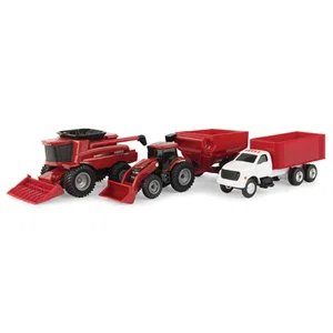 1:64 Case IH 4-Piece Vehicle Set - Blister Card