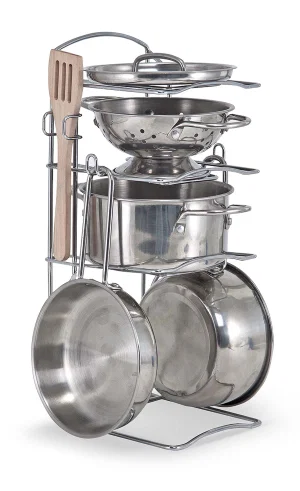 Stainless Steel Pots & Pans Play Set