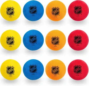 NHL Mini Foam Hockey Balls 12pk