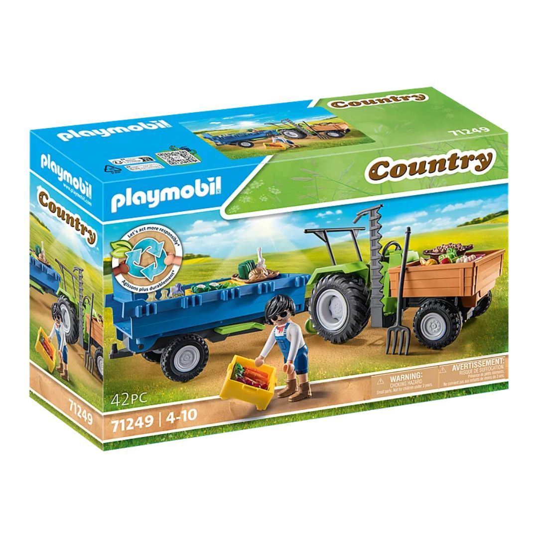 Playmobil Country - Harvester Tractor with Trailer