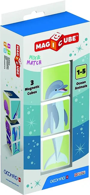 Geomag Magicube Mix & Match Ocean Animals 3 pcs