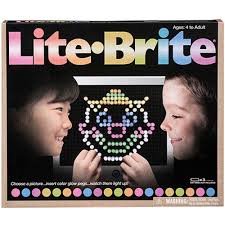 Lite Brite with 200 Fun-Shaped Pegs