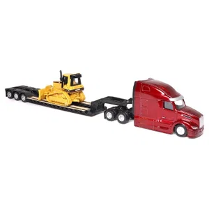 1:87 Peterbilt Model 579 with Lowboy Trailer and Cat Dozer