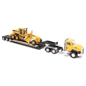 1:87 Cat CT660 Day Cab Tractor with Lowboy Trailer and Cat 163H Motor Grader