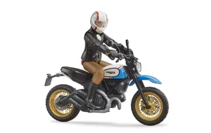 Motorcycle Ducati Scrambler Desert Sled with Driver