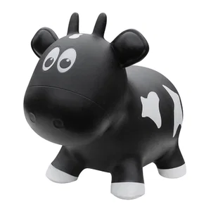 Farm Hoppers Jumping Cow - Black - Bouncer