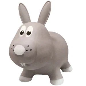 Farm Hoppers Jumping Rabbit - Grey - Bouncer