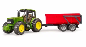John Deere 6920 with Red Tipping Trailer