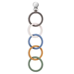 Silicone Beads Medium Ring w/ Teether Assorted
