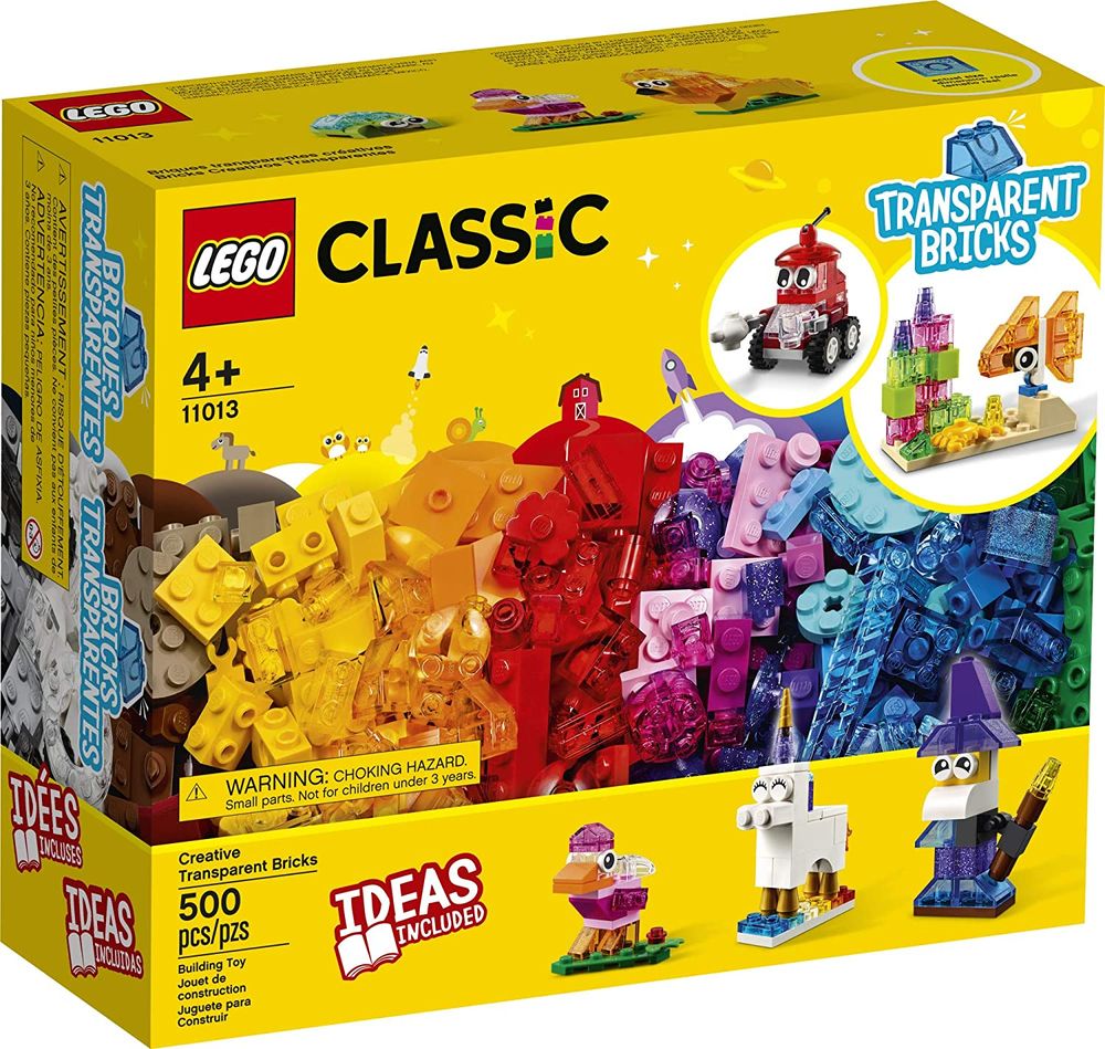 Image of Lego Classic Creative Transparent Bricks 11013
