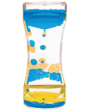 Liquid Motion Bubbler Blue & Yellow
