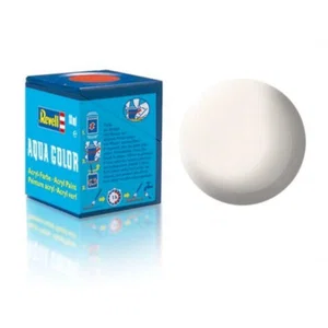 Revell Paint Aqua Colour, White, Matt 18ml, RAL