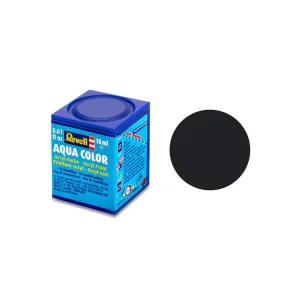 Revell Paint Aqua Colour, Black, Matt 18ml, RAL