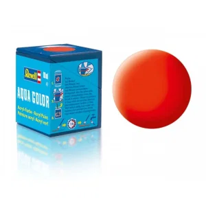 Revell Paint Aqua Colour, Fiery Red, Gloss 18ml, RAL