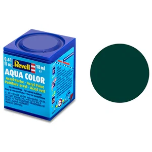 Revell Paint Aqua Colour, Black Green, Matt 18ml, RAL