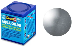 Revell Paint Aqua Colour, Steel, Metallic, 18ml, RAL