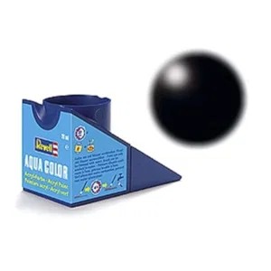 Revell Paint Aqua Colour, Black Silk, 18ml, RAL