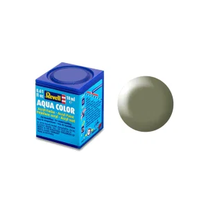 Revell Paint Aqua Colour, Greyish Green, Silk, 18ml, RAL