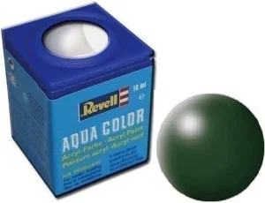 Revell Paint Aqua Colour, Dark Green, Silk, 18ml, RAL