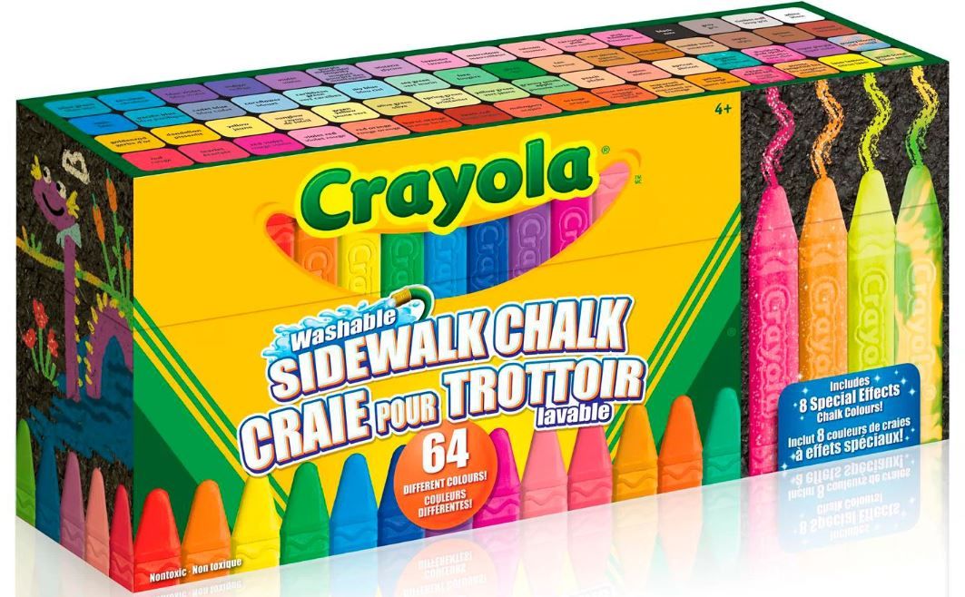 Sidewalk Chalk 64 Piece
