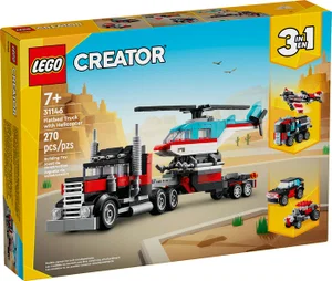 Lego Creator Flatbed Truck with Helicopter V39 - 31146