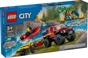 Lego City 4x4 Fire Truck with Rescue Boat - 60412